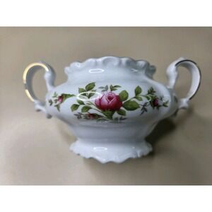Johann Haviland Moss Rose Traditions Round Sugar Bowl